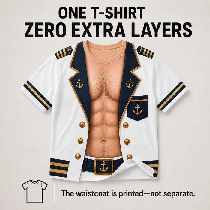 Made-to-Order Witty T-shirt | Captain Of Chaos - Image 2
