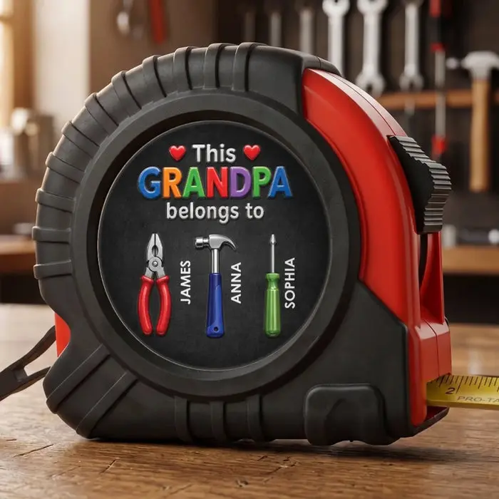 Custom-Made Tape Measure ~ Dad Measures It Right