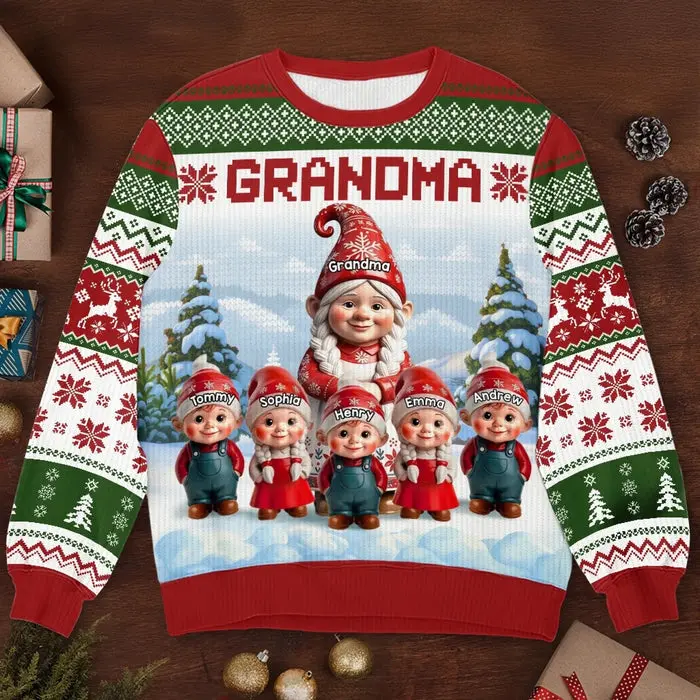 Tailored Gnome Unisex Ugly Sweatshirt ~ Christmas Magic Shared Across Generations
