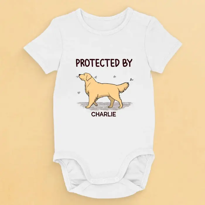 Personalized Protected By The Loyal Guardian ~ Baby Shower Gift, Gift For Pet Owners, Pet Lovers - Image 2