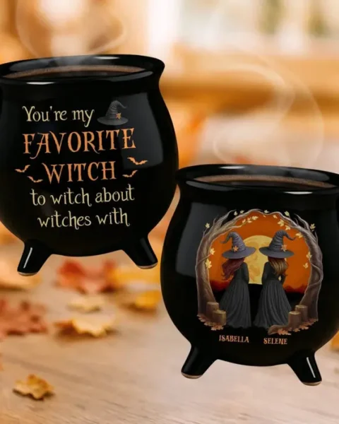 Tailored 12oz Ceramic Cauldron Coffee Mug - Broommates For Life