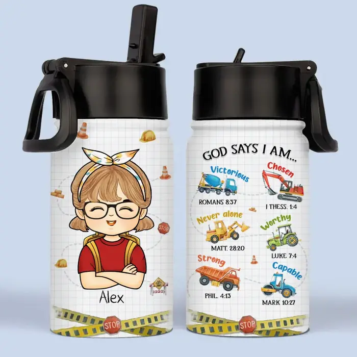 Bespoke God Says I Am | Back To School Gift For Kid, Grandkid - Image 2