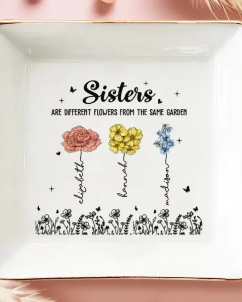 Custom-Made Best Friends Are The Flowers That Brighten Life | Gift For Best Friends, BFF, Sisters