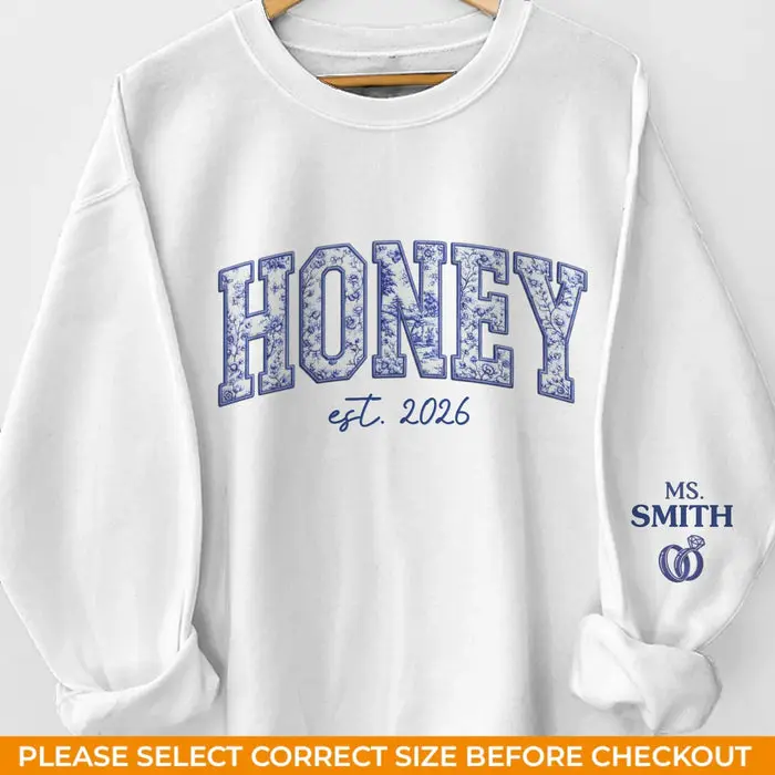 Personalized Unisex Sweatshirt, Hoodie With Design On Sleeve - Image 2
