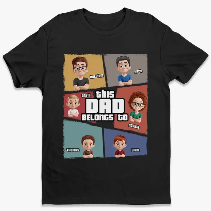 Custom-Made This Dad Belongs To | Father's Day, Gift For Dad, Grandpa