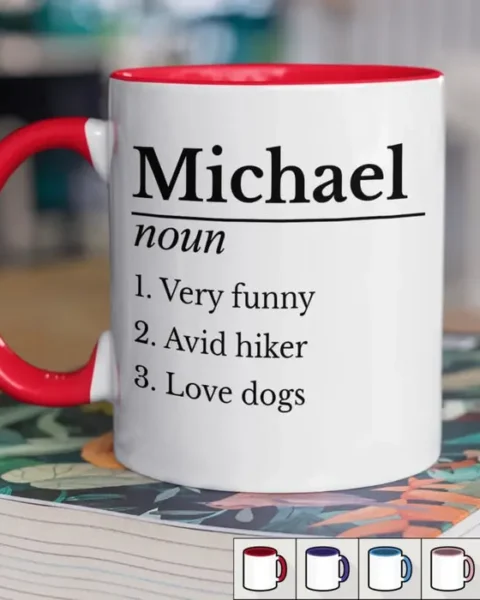 Custom-Made Cheeky Accent Mug - Grateful For Your Daily Support