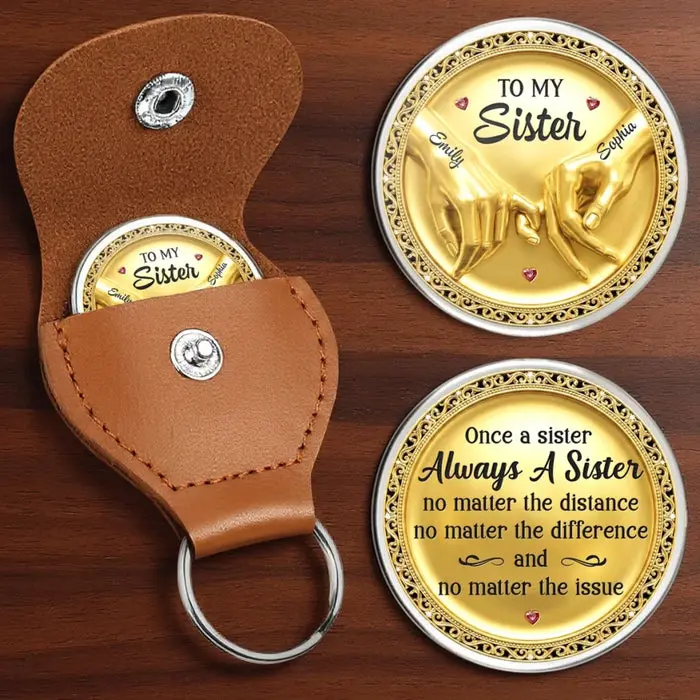 Custom-Made Pocket Hug ~ Unbreakable Bonds Called Sisters