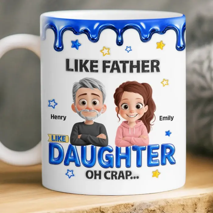 Tailored 3D Inflated Effect Printed MugProud Dad Of Legends