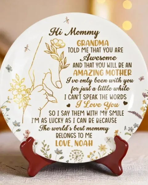 Custom-Made To The Best Mommy, With All My HeartMother's Day, Baby Shower Gift, Gift For First Mom