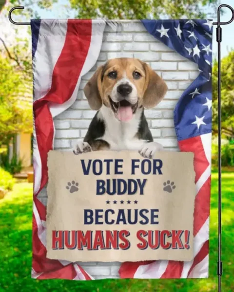 Made-to-Order Photo Vote For More Treats, Less Squirrels - Gift For Pet Owners, Pet Lovers
