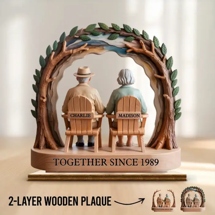 Tailored Growing Old Together, Side By Side ~ House Warming Gift For Husband Wife, Anniversary - Image 2