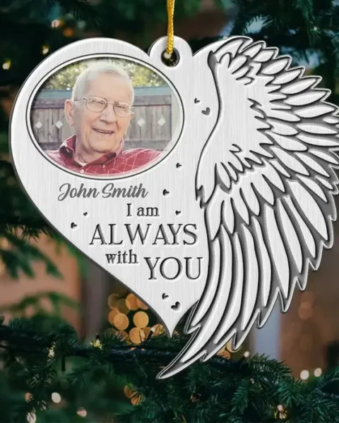 Personalized Photo A Moment In Our Arms, Forever In Our Hearts ~ Metal Custom Shaped - Sympathy Gift, Christmas Gift For Family Members