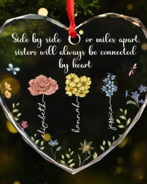 Personalized Like Blossoms, You Brighten My Days ~ Christmas Gift For Best Friends, BFF, Sisters