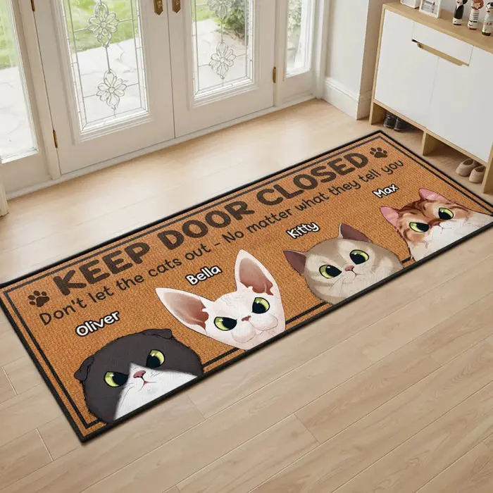Custom-Made Runner Rug ~ This House Runs On Cat Drama