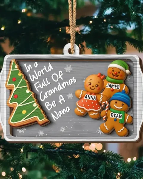 Personalized Double Layer Wooden Ornament ~ Together We Make Christmas Magic