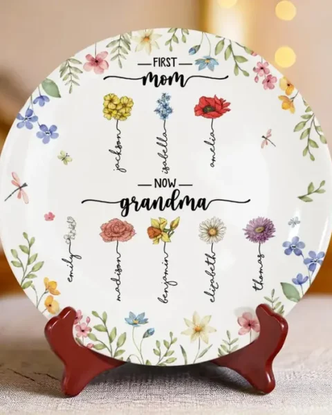 Personalized First Came Love, Then Came Family - Mother's Day, Gift For Mom, Grandma