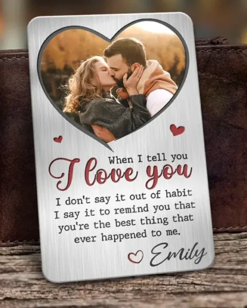 Made-to-Order Photo When I Tell You I Love You ~ Gift For Husband Wife, Anniversary