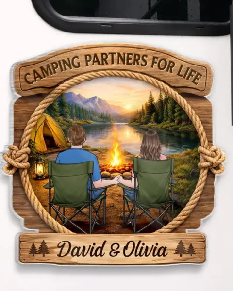 Custom-Made Door MagnetCamping Partners For Life
