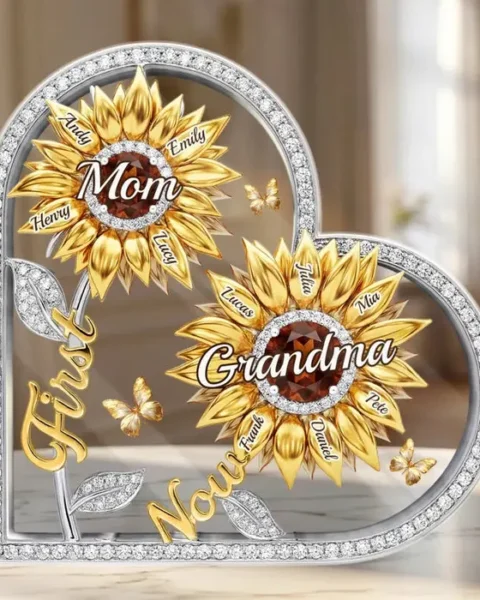 Custom-Made Sunflower Acrylic Plaque - Forever Our Sunshine