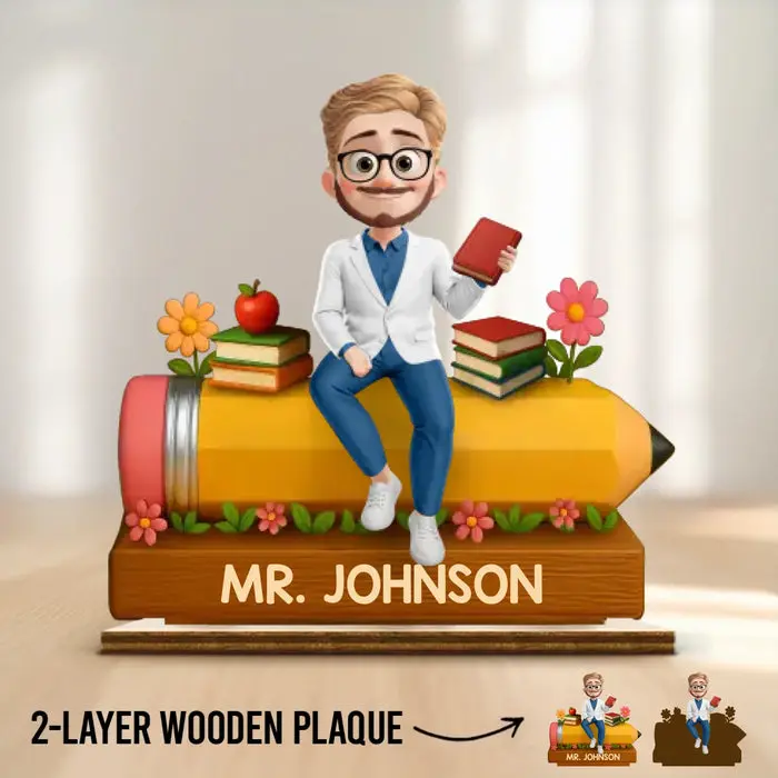 Tailored 2-Layered Wooden Plaque | This Classroom Is A Safe Place - Image 2