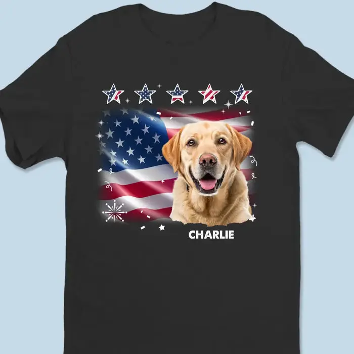 Bespoke Photo A Pet's Love Is Unconditional And Forever - 4th of July, Gift For Pet Owners, Pet Lovers - Image 2