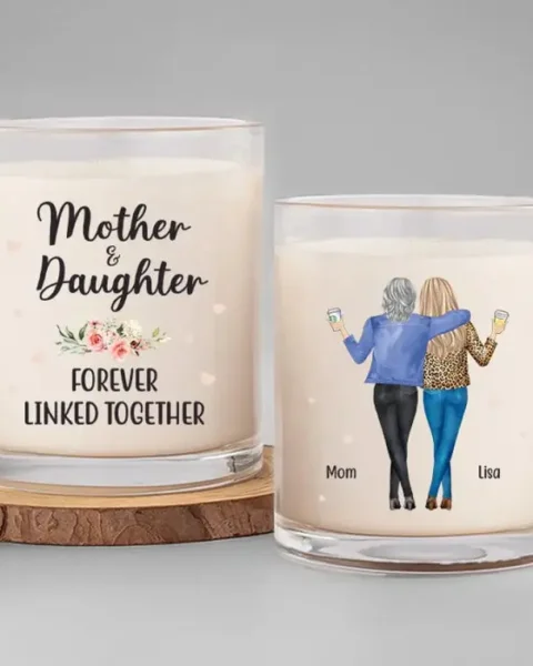 Personalized Happiness Is Mother And Daughter Time - Gift For Mom, Grandma