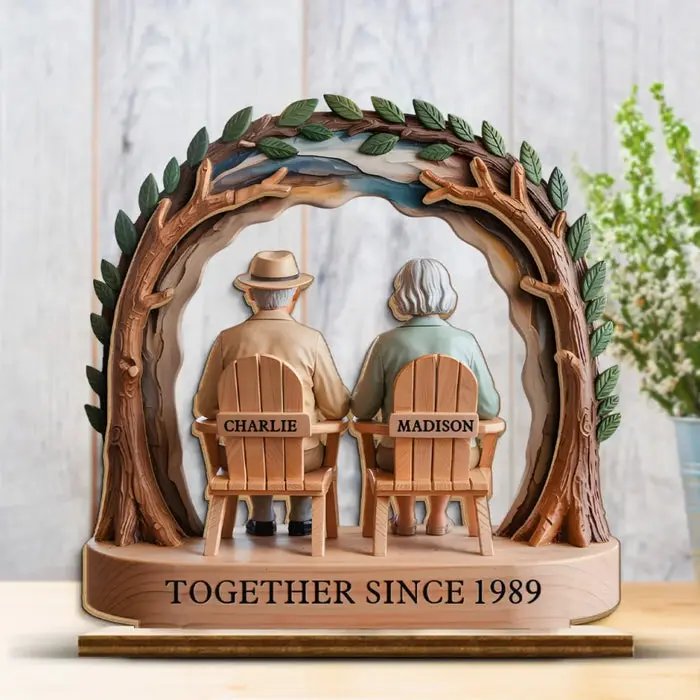 Tailored Growing Old Together, Side By Side ~ House Warming Gift For Husband Wife, Anniversary