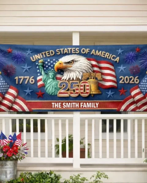 Custom-Made Polyester Outdoor BannerTogether We Shine Bright