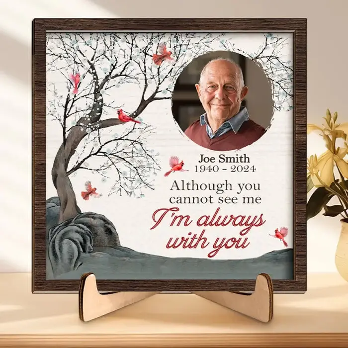 Custom-Made Photo My Heart Is Forever Entwined With Yours ~ Sympathy Gift For Family Members