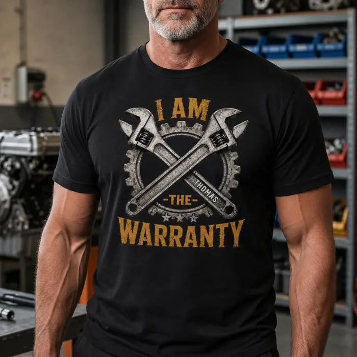 Tailored Unisex T-shirt, Premium T-shirt, Hoodie | I'm The Warranty