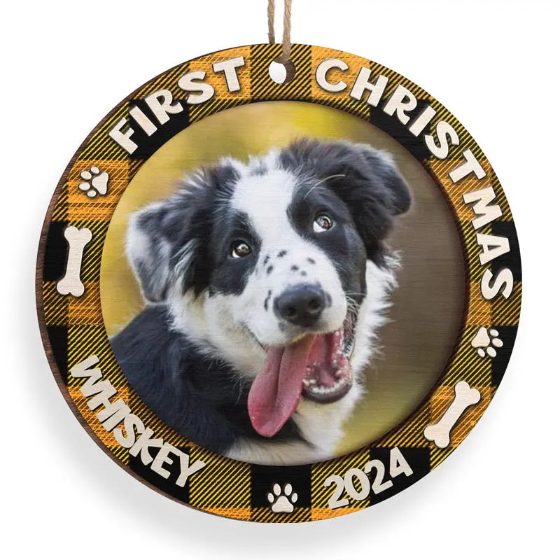 Tailored Fur Baby's First Christmas | Upload Image, Gift For Pet Lovers, Christmas Gift - Image 2