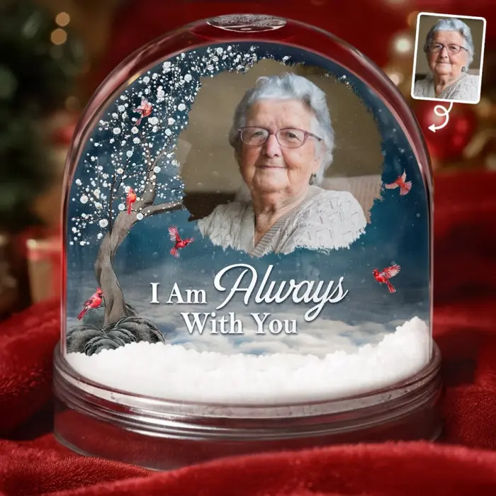 Personalized Photo Acrylic Snow Globe - Forever Treasured In Every Heart