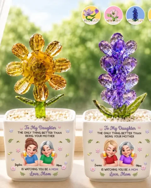 Custom-Made Glass Everlasting Flowers ~ My Forever Sunshine