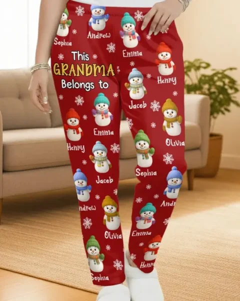 Made-to-Order Snowman Pajama Pants - Where Wisdom Meets Tender Love