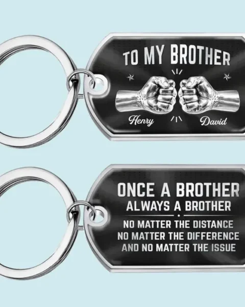 Custom-Made Keychain | Side By Side Since Day One