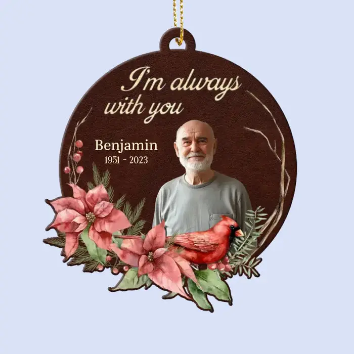 Personalized Photo Forever By My Side ~ Christmas Gift, Sympathy Gift For Family Members - Image 2