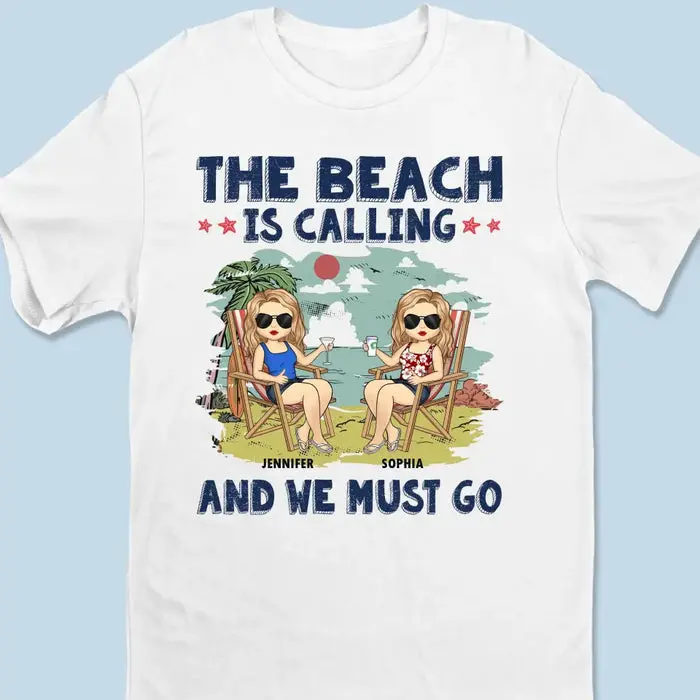 Bespoke Love You To The Beach And Back - Summer Vacation Gift For Best Friends, BFF, Sisters - Image 2