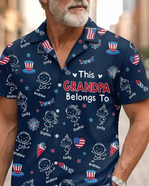 Made-to-Order Unisex Tropical Hawaiian Aloha Shirt ~ Freedom Family Legacy