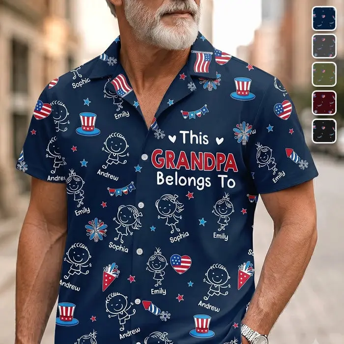 Made-to-Order Unisex Tropical Hawaiian Aloha Shirt ~ Freedom Family Legacy