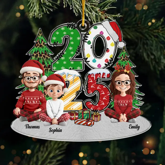 Custom-Made Acrylic Ornament | Our Christmas Crew - Image 2