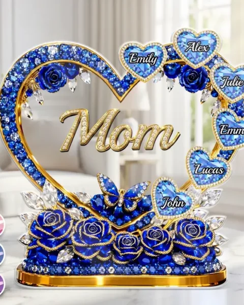 Bespoke Acrylic Plaque - Mom Heart Full Of Care