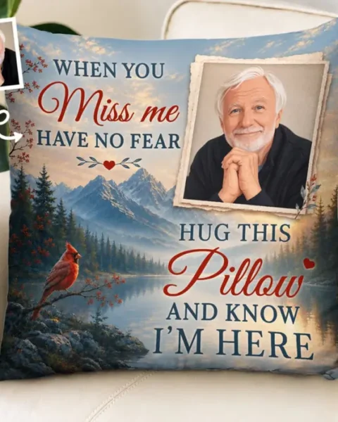 Custom-Made Photo Pillow ~ Forever Loving You From Heaven
