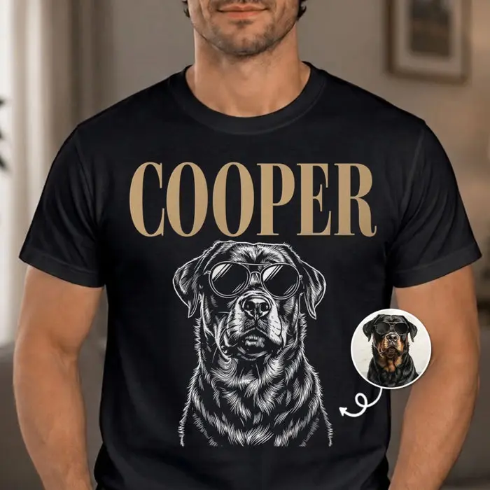 Made-to-Order Photo Unisex T-shirt, Premium T-shirt, Hoodie ~ Paws, Love And Happy Hearts