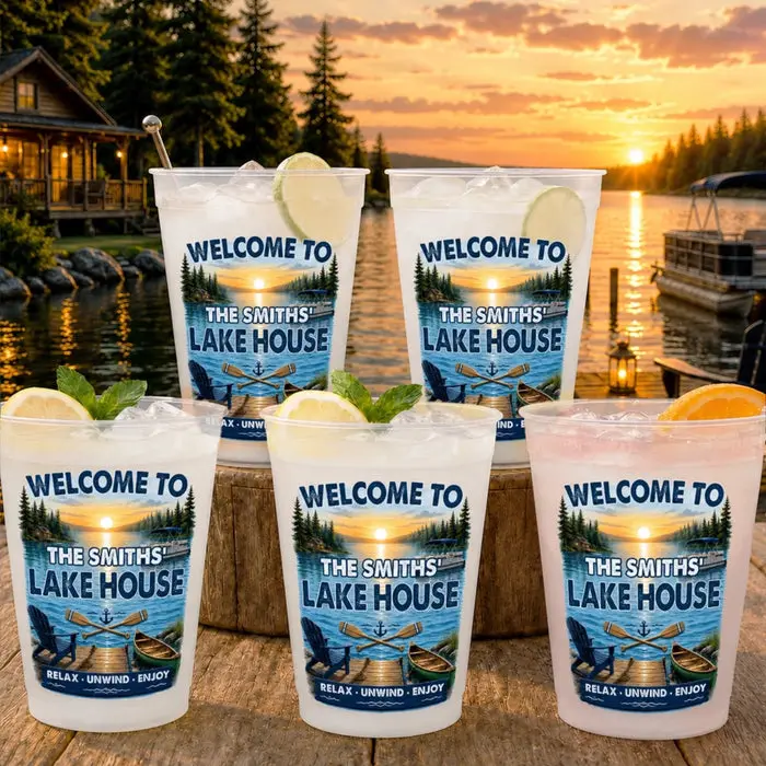 Made-to-Order Lake House Party Cups ~ Lake Days Forever