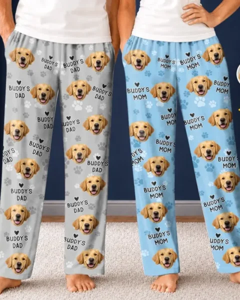Custom-Made Photo Pajama Pants ~ Snuggle With My Pet