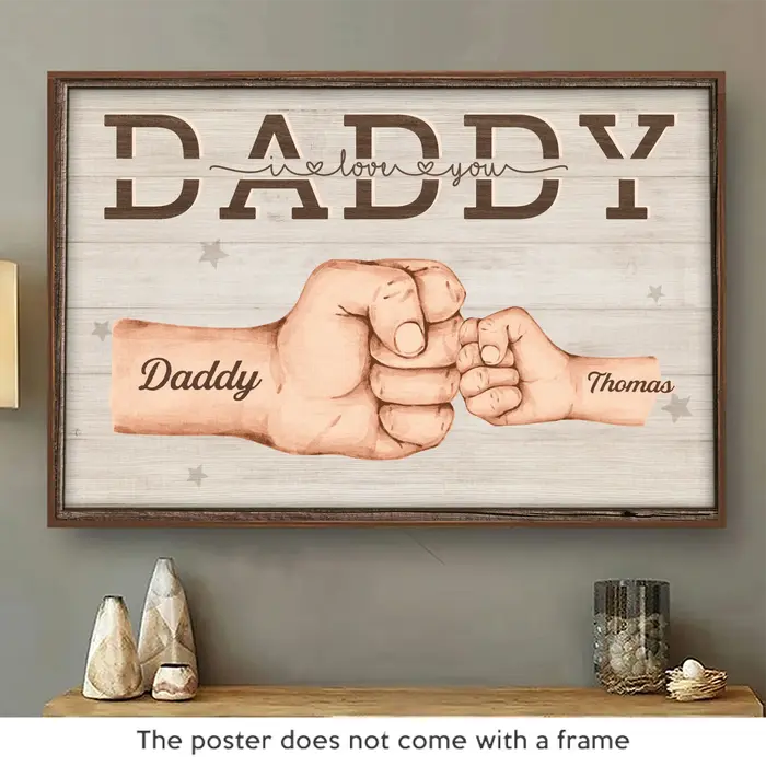 Tailored Forever Fist-bumping With Love ~ Father's Day, Gift For Dad, Grandpa - Image 2
