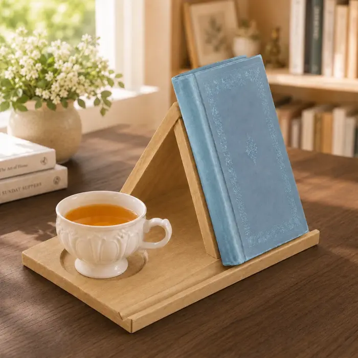 Bespoke Wooden Book Holder | Reading Feels Like Home - Image 2