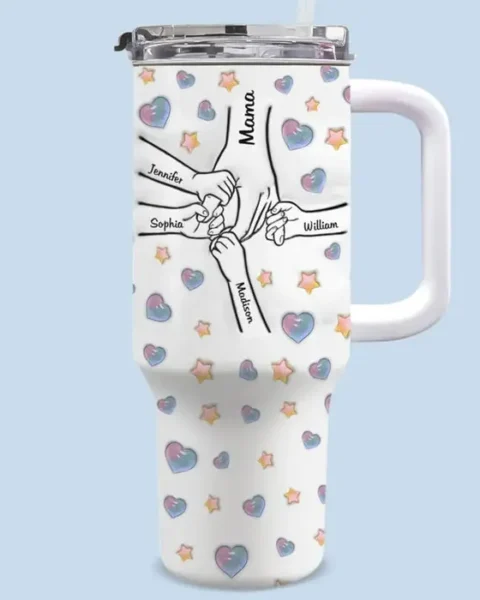 Bespoke Holding Hands, Holding Hearts ~ Mother's Day, Gift For Mom, Grandma