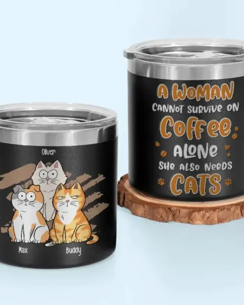 Custom-Made Life Is Better With Coffee And CatGift For Pet Owners, Pet Lovers