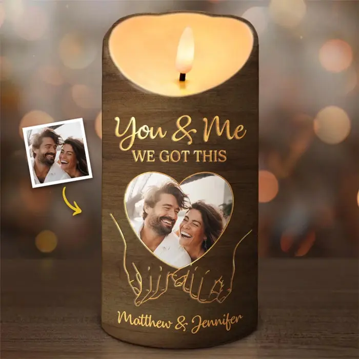 Bespoke Photo Hold My Hand, Hold My Heart - Gift For Husband Wife, Anniversary